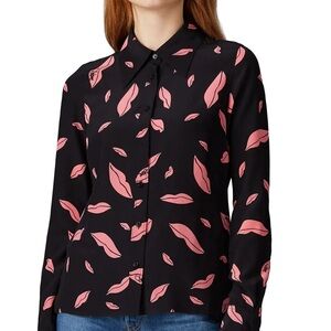 Black and Pink Women's Top